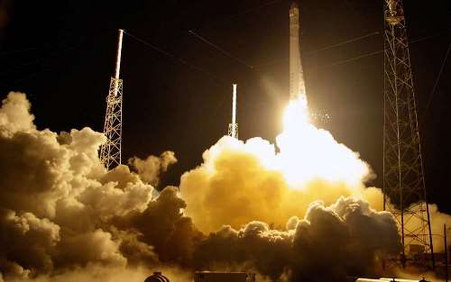 Успешная посадка первой ступени Falcon 9 