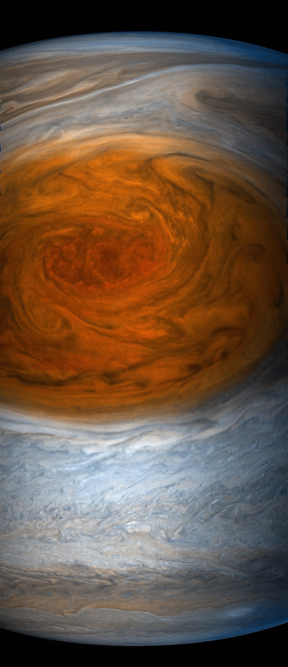 Первые снимки Большого красного пятна Юпитера - 1