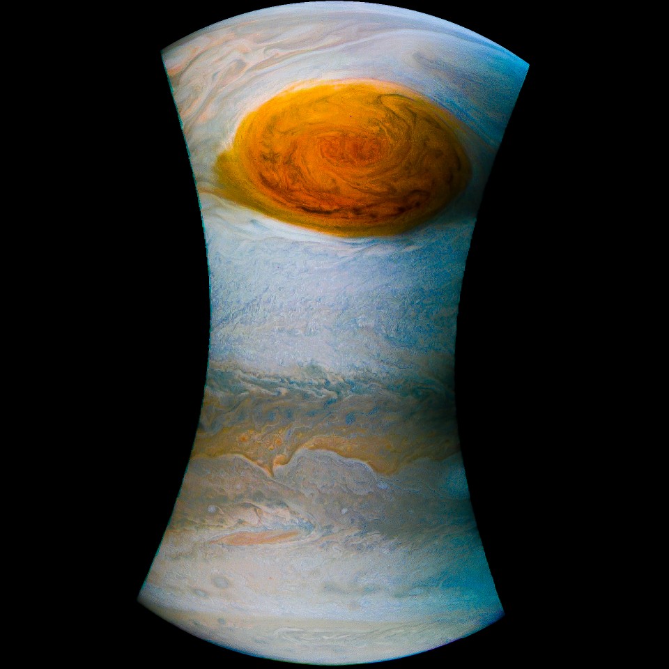 Первые снимки Большого красного пятна Юпитера - 3