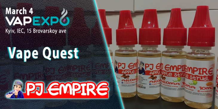 Complete the Vape Quest at VAPEXPO Kiev 2017 and get Austrian e-liquids from PJ Empire