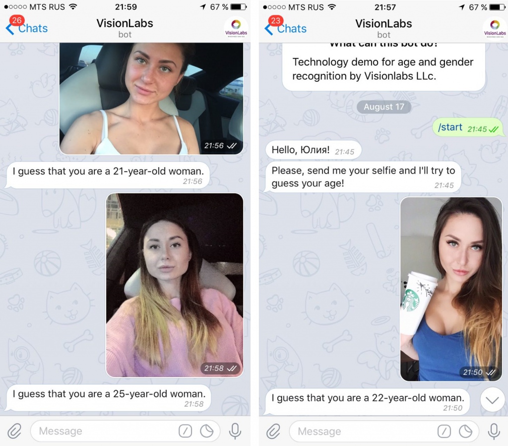 ChatBot Conference RU: Will a Telegram chatbot accurately define your age?