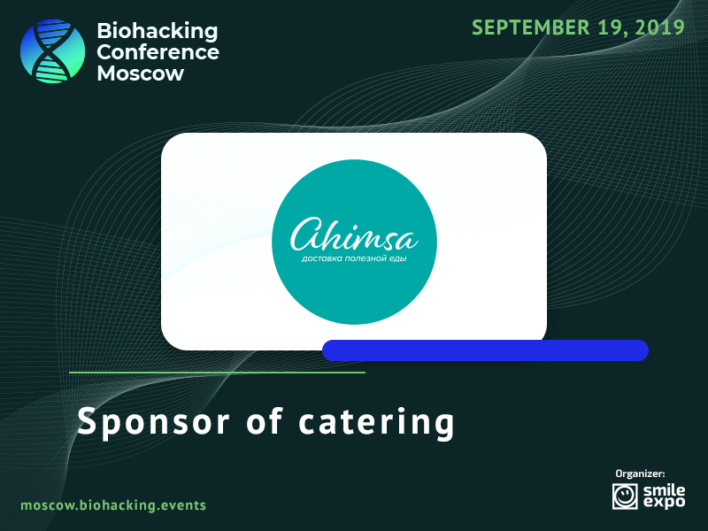Healthy Food Delivery Service – Ahimsa Project – to Be Nutrition Sponsor and Exhibitor at Biohacking Conference Moscow