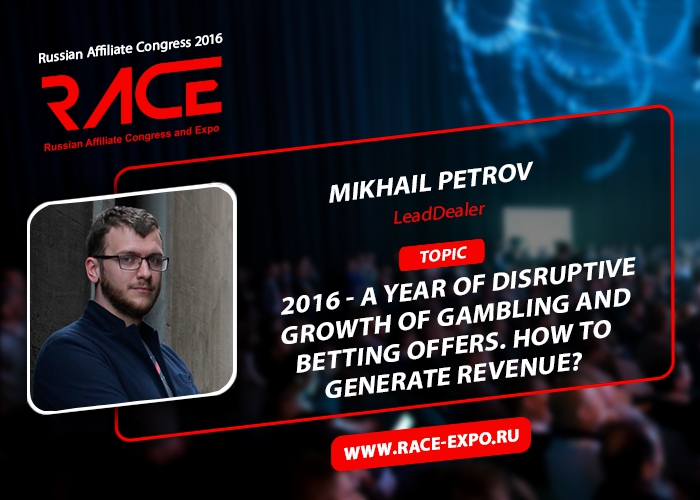 How to earn on the explosive growth of gambling and betting offers? Find out at RACE!