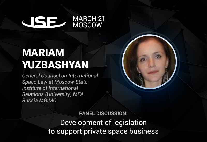 Mariam Yuzbashyan to speak about the legal aspects of the space business at InSpace Forum 2018