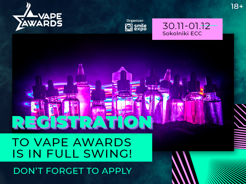 Registration to Vape Awards Is in Full Swing! Don’t Forget to Apply