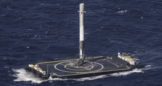 SpaceX: новый успех – второе приводнение ступени Falcon 9