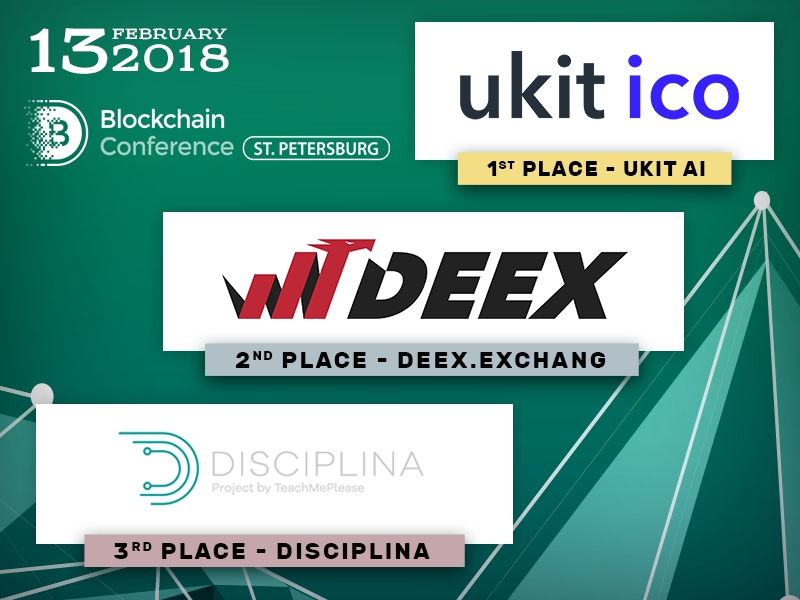 The winners of Blockchain Conference St. Petersburg ICO Battle