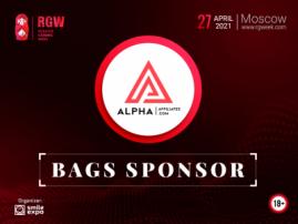 Alpha Affiliates – Affiliate Program in the Gambling Niche To Become a Sponsor of Bags at Russian Gaming Week 2021