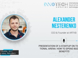 Innotech 2017 speaker Alexander Nesterenko: how to present your startup on the international arena