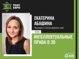 Как не нарушить закон в сфере 3D-печати Доклад медиаюриста Екатерины Абашиной из Центра цифровых прав