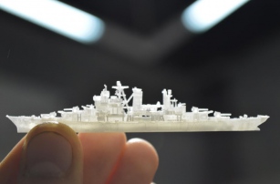 The Detail on This Tiny 3-Inch-Long 3D Printed Ship Will Amaze You