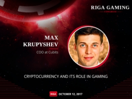 Max Krupyshev will become a speaker of Riga Gaming Congress