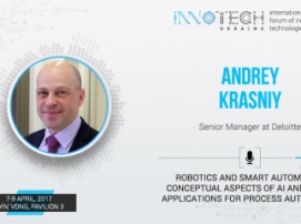 Presentation from the speaker of InnoTech 2017 Andrey Krasny: artificial intelligence and robots 