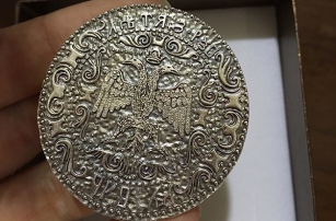 В России на 3D-принтере создали копию рубля XIV века