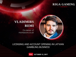 Vladimirs Remi, expert on financial consulting, to speak at Riga Gaming Congress