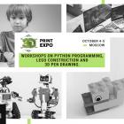 Three Free Workshops on Programming, Lego and 3D Pen Drawing