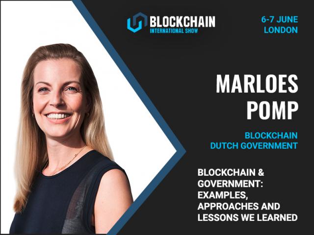 Blockchain expert at Dutch Government Marloes Pomp to be a speaker at the specialized event 