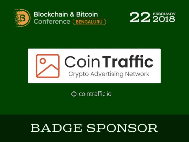 CoinTraffic became sponsor of Blockchain & Bitcoin Conference Bengaluru