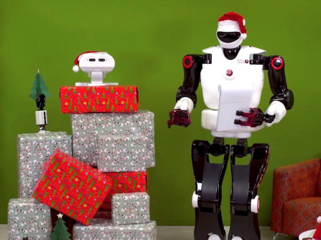 How do robots celebrate New Year? Collection of holiday videos 