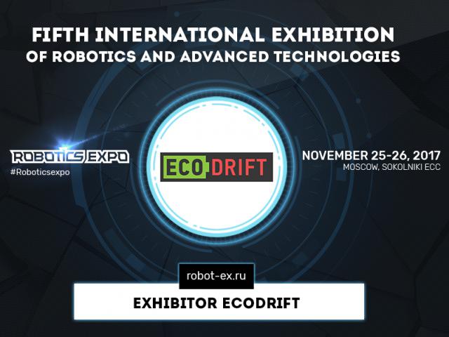 New electric vehicles and robotics by Ecodrift at Robotics Expo 2017  