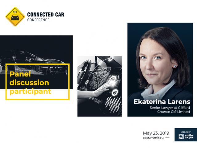 Smart Contracts in Car Sharing and Taxi: Ekaterina Larens to Participate in Panel Discussion at Connected Car Conference 