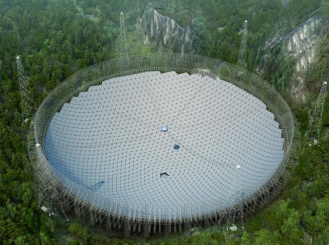 В Гуанчжоу завершено строительство радиотелескопа-рекордсмена