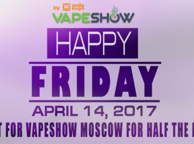 VAPESHOW Moscow 2017: how to buy ticket with 50% discount?
